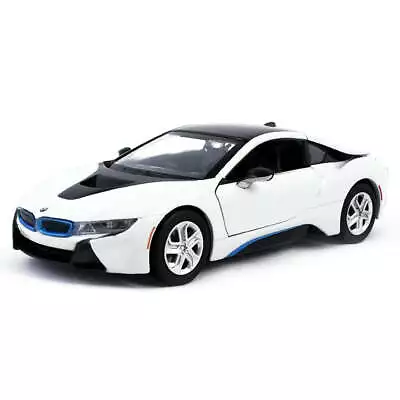 2018 BMW I8 Coupe 1:24 Scale Diecast Model White By Motor Max (No Window Box) • $16.29
