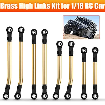 8Pcs Brass High Clearance Links Kit For 1/18 RC Car Traxxas TRX4M Upgrades Parts • $13.48