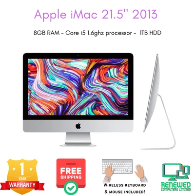 £204.99 • Buy IMac 21.5  2013 - Apple - Core I5 - 1.60ghz - 8GB RAM - 1TB HDD - A1418