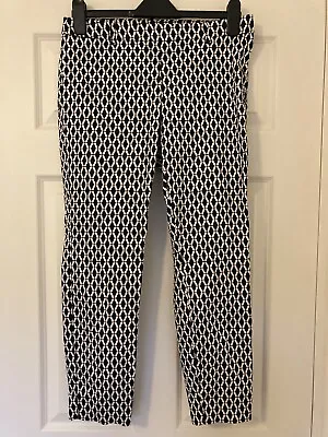 H&M Geometric Print Trousers By H&M Size EUR 38 UK10 • £3.99