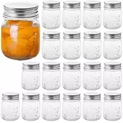 20 Pack 4oz Mini Mason Jars With Airtight Lids Jelly Jars Glass Jars For Ja... • $36.09