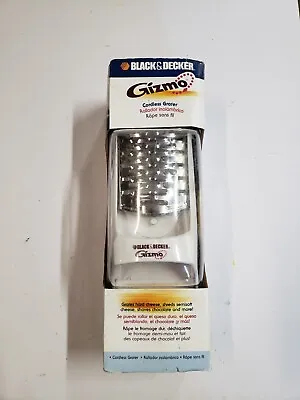 Black & Decker Electric Grater Gizmo Cordless GG200 Grate Cheese Shave Chocolate • $27.95