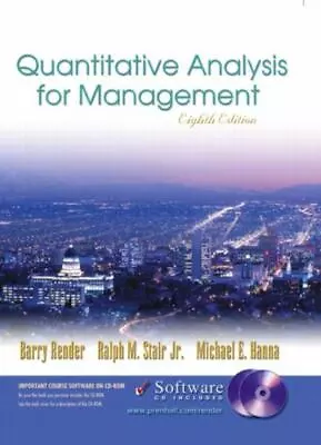 Quantitative Analysis For Management And Student CD-ROM [With CDROM] • $6.88