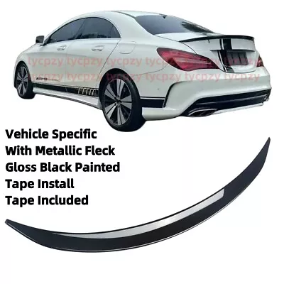 Painted Black For Mercedes CLA C117 2014-19 CLA250 Trunk Spoiler Wing AMG Style • $61.38