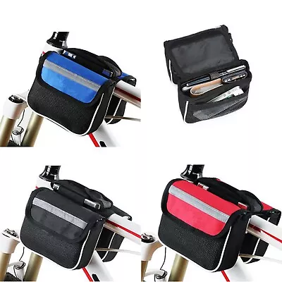 Bike Riding Front Beam Saddle Bag Waterproof Cloth Mobile Phone Bag Bicycle Bag • $11.20