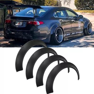 Fender Flares Wide Body Kit Wheel Arches Protector Cover For 2004-2014 Acura TSX • $99.12