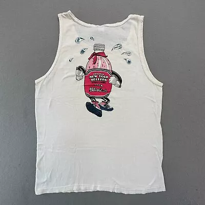 VINTAGE Louisiana Tinman Triathlon Shirt Mens Medium White Tank Top 1988 80s • $18