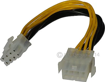 £2.79 • Buy 8 Pin 12v Male To Female ATX EPS Power Supply PSU Extension Cable Extender Lead