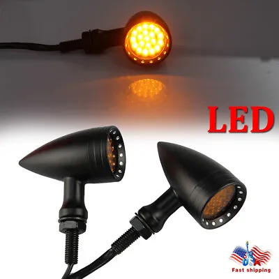 2Pcs Motorcycle LED Turn Signal Blinker Lights For Harley Sportster XL 1200 883 • $20.63