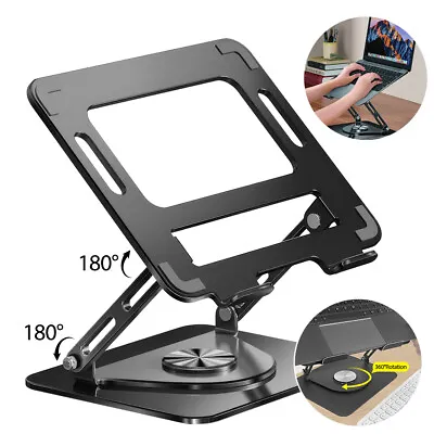 360° Adjustable Laptop Stand Folding Portable Tablet Desktop Holder Office Home • £18.99