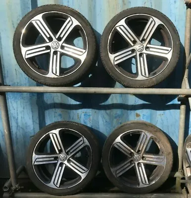 Genuine 13-19 Vw Golf R Mk7 Cadiz Alloy Wheels 7.5jx18h2 Et49 5/112 5g0601025dq • £650