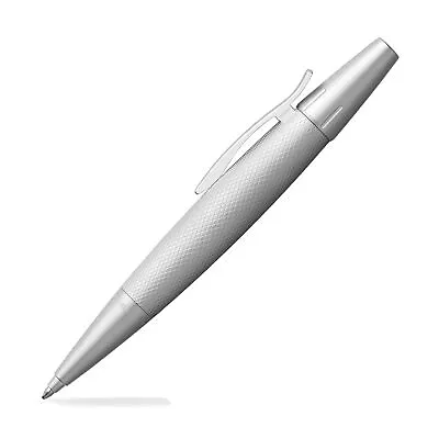 Faber-Castell E-Motion Ballpoint Pen In Pure Silver NEW In Box 148676 • $165