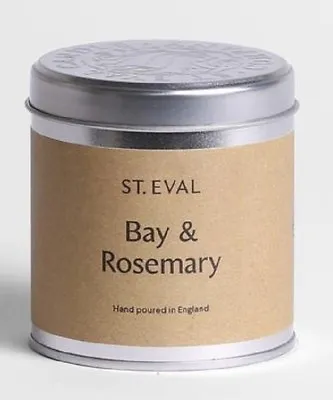 St Eval  Bay & Rosemary  Scented Candle In A Tin • £13.99