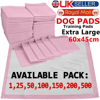 £21.89 • Buy 1-200X Dog Pads 60X45CM LARGE PUPPY TRAINING TOILET PEE WEE MATS PET DOGS CATS