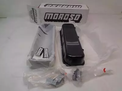 Moroso Valve Covers Bbc Cast Aluminum Gray/black Fiber Design 68426 R8 • $275.39