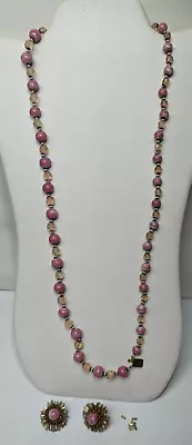 Vintage Miriam Haskell Necklace & Earrings Set • $0.99