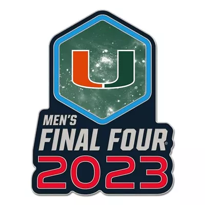 2023 Final Four NCAA Houston Lapel Pin Miami Hurricanes Please Read • $11.95