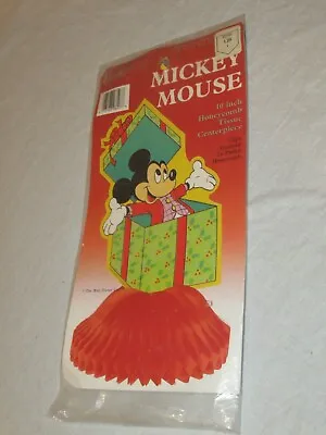 Vintage Disney Mickey Mouse Honeycomb 10  Tissue Centerpiece Decoration • $7.15