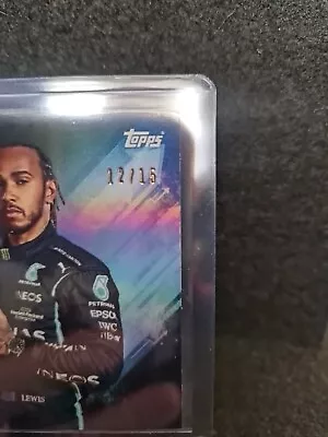 Topps 2022 F1 Lightsout Lewis Hamilton NERO 12/15 • £2.26