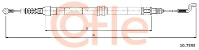 COFLE 92.10.7393 Cable Parking Brake For VW • $15.59