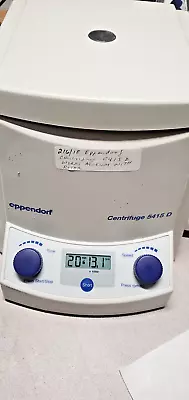 EPPENDORF CENTRIFUGE 5415 D 13200rpm 3100 Nm No.32479 W/ROTOR (16807-RTR) • $339