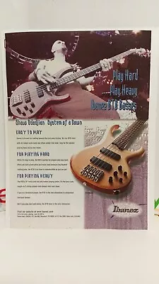 System Of A Down - Ibanez Bass Guitars   11x8.5 - Print Ad.  9 • $8.75