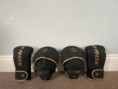 £15 • Buy RDX KARA Kids Boxing Gloves And Pads Set 6oz