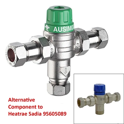 £63.81 • Buy Heatrae Sadia Megaflo 22mm Thermostatic Mixing Valve 95605089 Alternative