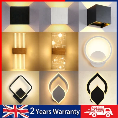 £16.99 • Buy Modern LED Up Down Wall Lights Lighting Fixture Outdoor Indoor Lamp Lighting UK