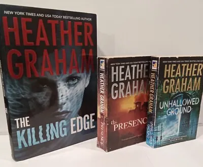 Lot Of 3 Books Harrison Investigation Series Heather Graham HC Paperback Mix • $9.33