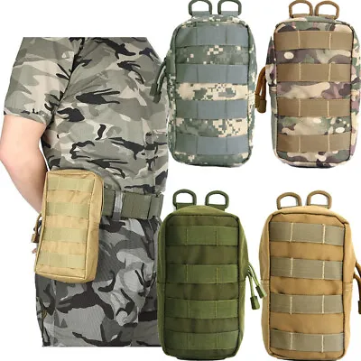 Tactical Molle Utility Pouch Bag EDC Tool Waist Backpack Hunting Waterproof Bag • $8.98