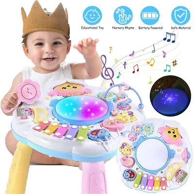 Baby Play Learn Activity Table 6-12 Months Toddler Early Education Musical Toys • £17.90