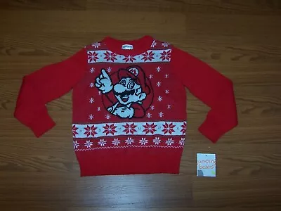 $19.99 • Buy Size (7) Boys Christmas Sweater Jumping Beans Super Mario Nintendo