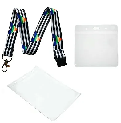 20MM Rainbow LGBT Straight Ally Flag Neck Lanyard & Plastic ID Wallet • £3.79