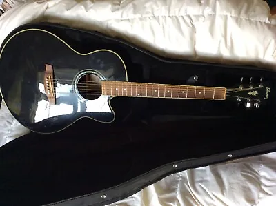 Ibanez Model AEL10EBK1202 Acoustic Guitar Very Good Condition Includes Case • £175