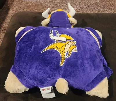 NFL Minnesota Vikings 18  Pillow Pets Purple With Team Logo VERY NICE • $32.99