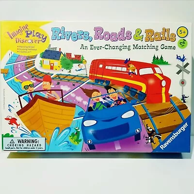 Rivers Roads & Rails Moving Matching Tile Maze Game By Ravensburger E5 • $10