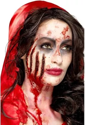 Smiffys Claw Wound Face Gash Cuts Prosthetic Make Up Special FX Horror Halloween • £8.99
