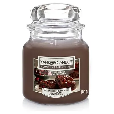 Yankee Red Velvet Brownie Fragrance Scented Candle Glass Jar 104g 30 Hour • £9.95