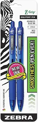 Z-Grip Ballpoint Pen Advanced Blue Ink Latex-free Rubber Grip - Zebra Pen • $7.39