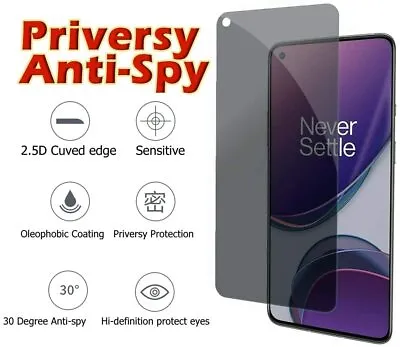 $9.98 • Buy F Oneplus Nord N200 5G Anti-Spy Privacy Tempered Glass Protector Shockproof
