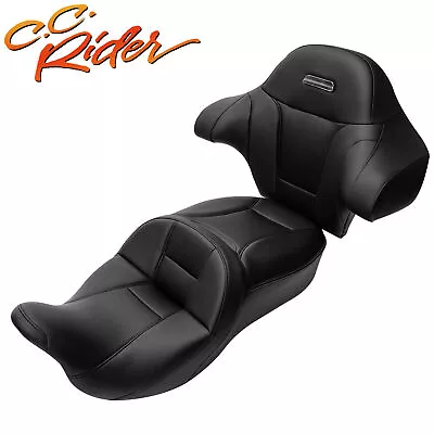 C.C. RIDER Rider Passenger Seat Backrest Fit For Harley Touring Road Glide 14-23 • $540