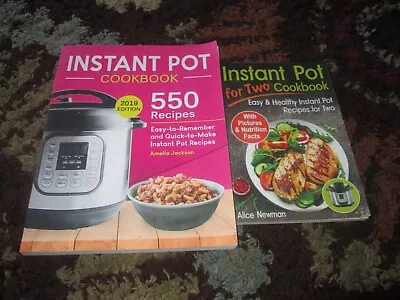 2) Instant Pot Cookbook: 550 Easy-To-Remember Quick-To-Make + Cook For Two • $16.19