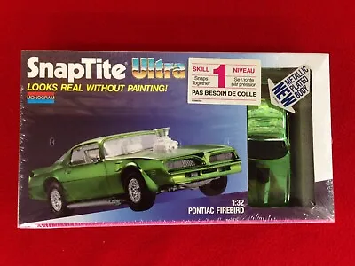 Monogram Snap Tite Ultra Pontiac Firebird 1/32 Model Kit Sealed Vintage Rare • $50