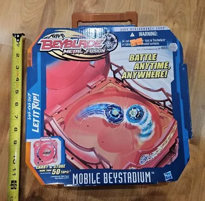 Hasbro Beyblade Metal Fusion Mobile Beystadium Portable Arena Stadium Vintage • $89.95