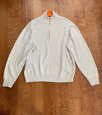 Marc Ecko Cut & Sew Grey Sweater Orange Detail Mens Size XXL • $26