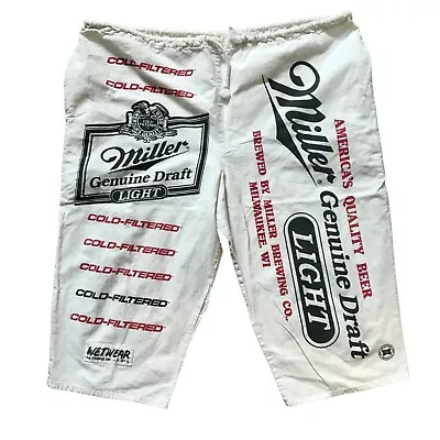 Miller Genuine Draft Beer Capris Wetwear La Trenzz Shorts One Size • $25