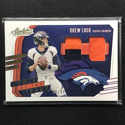 $24.99 • Buy 2020 Absolute DREW LOCK Dual Tools Of The Trade Patch 46/49