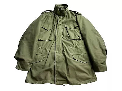 US M65 Field Jacket 80s Cold Weather Sateen Medium With Liner • $59.48