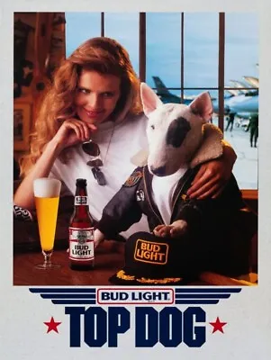 Bud Light TOP DOG Spuds McKenzie NEW METAL SIGN: 12x16  Free Shipping • $33.88